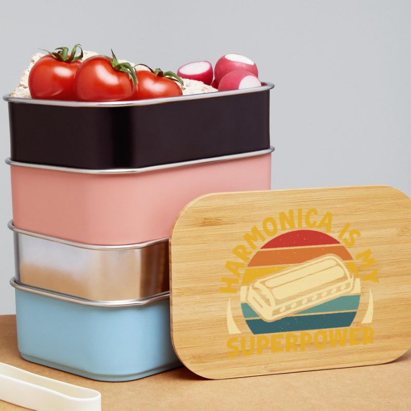 Funny Harmonica Player Is My Superpower Harmonica Lunch Box