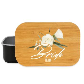 Team bride - Lunch Box - Schwarz - Vorne