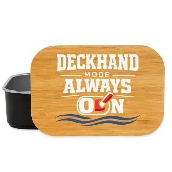 Seamanship Gift for Deckhand Ocean Work - Lunch Box - black - Front