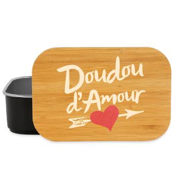 Doudou d'Amour Valentine's Day, Cute Romantic - Boîte à goûter - noir - Devant