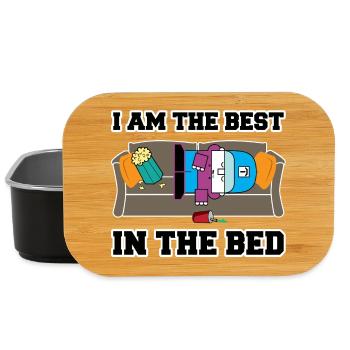 Best in the Bed Cartoon Tee - Lunch Box - black - Front