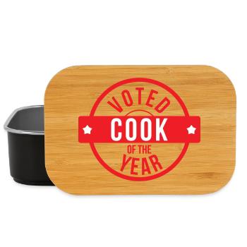 Voted Cook of the Year : Badge de Chef - Boîte à goûter - noir - Devant