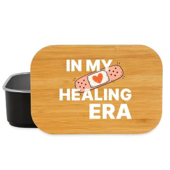 In My Healing Era – Starker Positiver Spruch - Lunch Box - Schwarz - Vorne