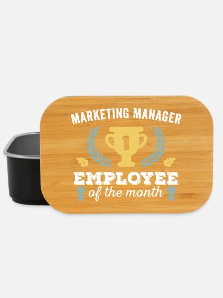 Marketing Manager Employee of the Month - Lunch Box - black