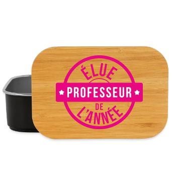 Élue Professeur de l'Année : Lauréate de l'EN ! - Boîte à goûter - noir - Devant