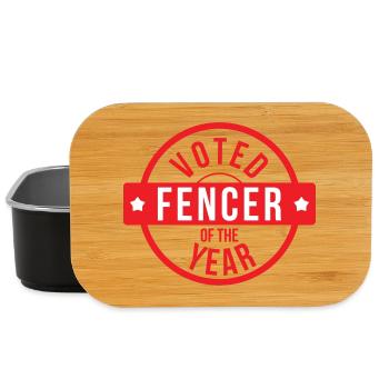 Fencing The Best Vintage Fencing Coat of Arms - Lunch Box - black - Front