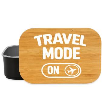 Travel Mode On Vacation Trip - Lunch Box - black - Front