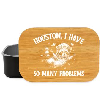 Houston Ich habe so viele Probleme - Lunch Box - Schwarz - Vorne