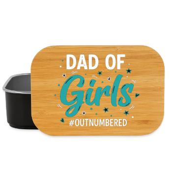 Papa fille dit Papa des filles - Boîte à goûter - noir - Devant