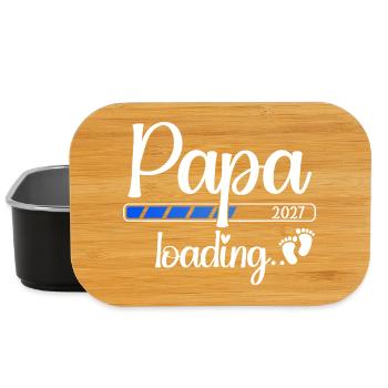 Dad 2027 Loading Dad-to-be 2027 - Lunch Box - black - Front