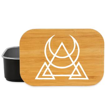 Symbole blanc des pyramides égyptiennes - Boîte à goûter - noir - Devant