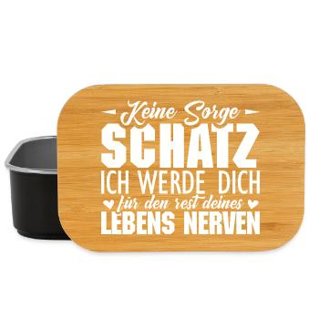 keine sorge schatz ich werde dich für den rest - Lunch Box - Schwarz - Vorne