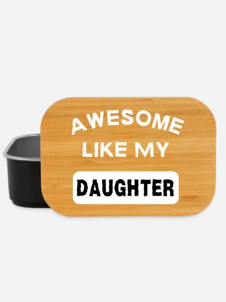 Awesome Like My Daughter Daddy Daughter Gift - Lunch Box - black