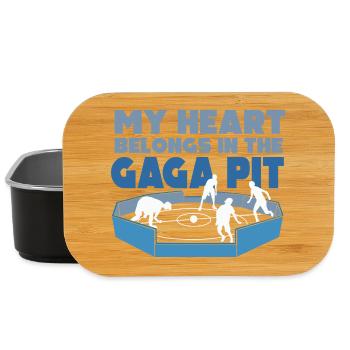 Mon cœur appartient à la fosse de Gaga - Boîte à goûter - noir - Devant