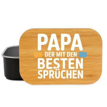 Papa Sprüche Lustig Vater Humor Geschenk - Lunch Box - Schwarz - Vorne