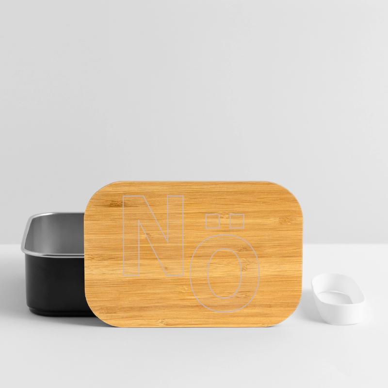 No – Minimal Typography Statement Lunch Box