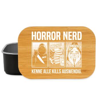 Horror Nerd Kenne alle Kills auswendig - Lunch Box - Schwarz - Vorne