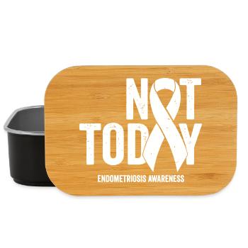 Not Today Endometriosis Ribbon Tee - Lunch Box - black - Front