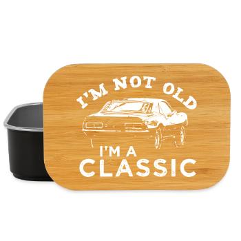 Not Old, I'm a Classic Car - Lunch Box - black - Front