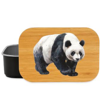 Panda - Boîte à goûter - noir - Devant