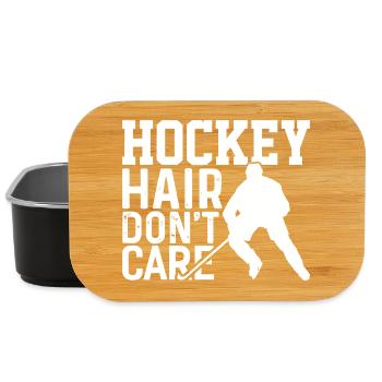 Hockey Hair ist es egal - Lunch Box - Schwarz - Vorne