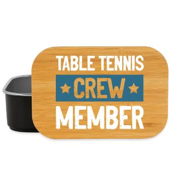 Table Tennis Crew - Lunch Box - Schwarz - Vorne