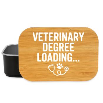 Veterinary Degree Loading... - Lunch Box - black - Front