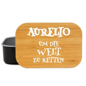 Aurelio Um Die Welt Retten - Lunch Box - Schwarz - Vorne