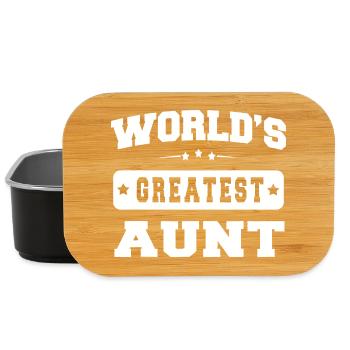 Die größte Tante der Welt - Lunch Box - Schwarz - Vorne