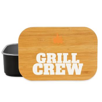 Équipe de grillage barbecue grillé Grill Master Team Fête des pères - Boîte à goûter - noir - Devant