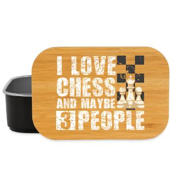 Schach Schachspieler Schachbrett - Lunch Box - Schwarz - Vorne