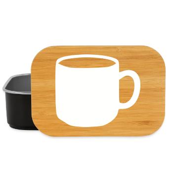 White Mug Gift - Lunch Box - black - Front