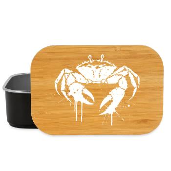 White Splatter Crab - Lunch Box - black - Front