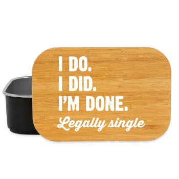 Legally Single: I Did, I'm Done - Lunch Box - black - Front