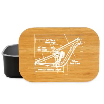 MTB Blueprint: Full-Suspension Frame Tech - Lunch Box - black - Front
