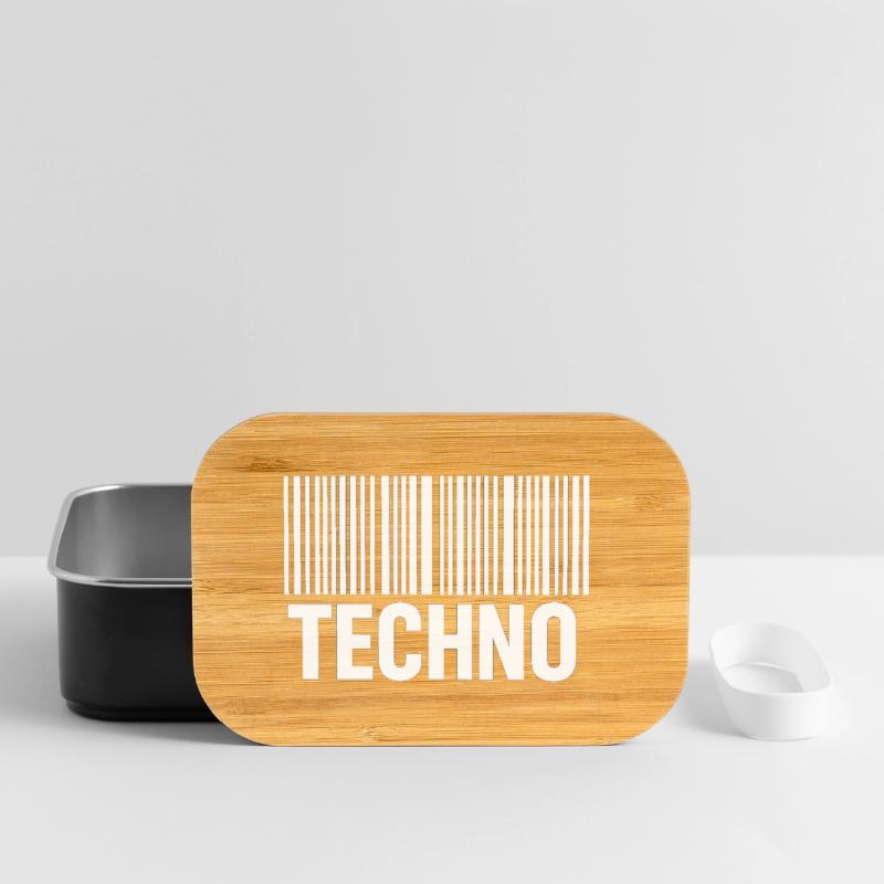 Modèle de code-barres techno Boîte à goûter