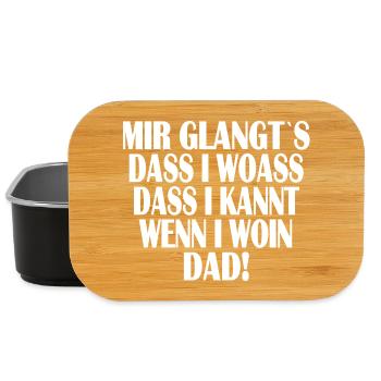 Mir glangt`s... - Lunch Box - Schwarz - Vorne