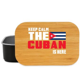 Keep Calm The Cuban is Here Kuba - Lunch Box - Schwarz - Vorne