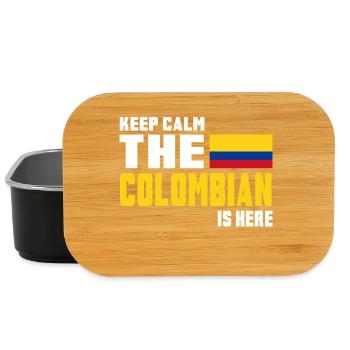 Keep calm Colombia / gift flag South America - Lunch Box - black - Front