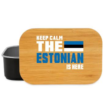 Keep calm Estland / Geschenk Tallinn Osteuropa - Lunch Box - Schwarz - Vorne