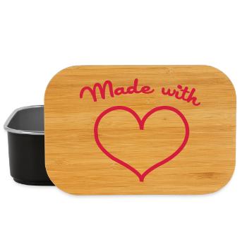 Made with love - Lunch Box - Schwarz - Vorne