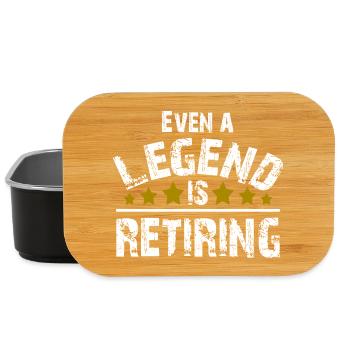 Legende Pension Rente Ruhestand Geschenk - Lunch Box - Schwarz - Vorne