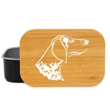 German Shorthair Head "Black Edition" - Lunch Box - black - Front