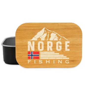 Norway Fishing Angler Fishing - Lunch Box - black - Front