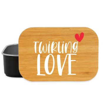 Twirling Love Baton Sport Gift - Lunch Box - black - Front