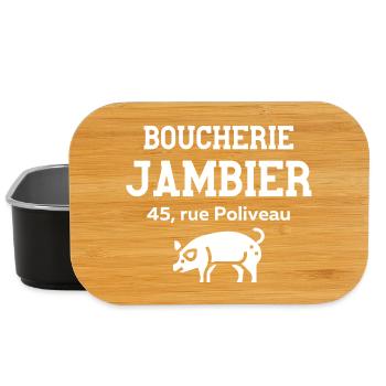 boucherie, boucher, film culte - Boîte à goûter - noir - Devant