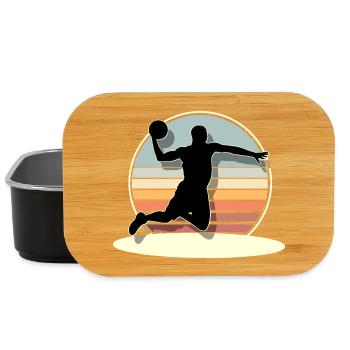 Joueurs de basket-ball - Boîte à goûter - noir - Devant