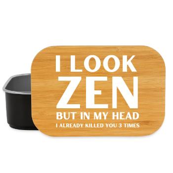 Zen Look Inneres Chaos - Lunch Box - Schwarz - Vorne