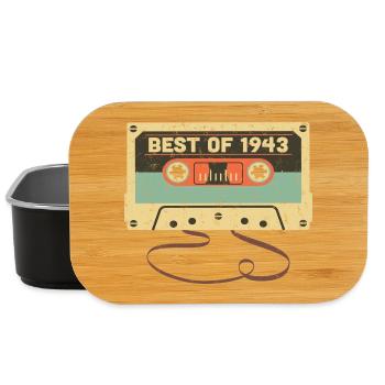 Best of 1943 80. Geburtstag Genial 80 Jahre alt - Lunch Box - Schwarz - Vorne