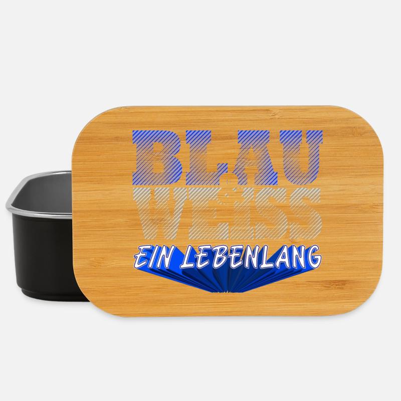 Blau Weiss ein Leben Lang - Lunch Box - Schwarz